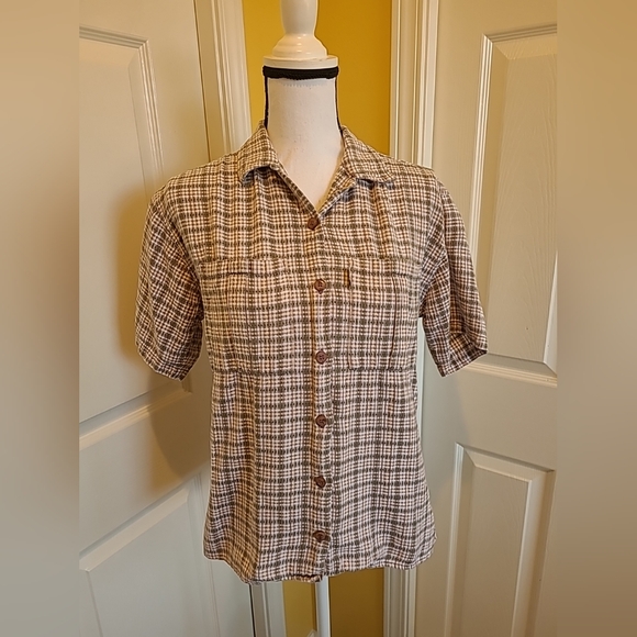 EX OFFICIO WOMEN'S BUTTON DOWN SHIRT, SIZE 6/8 - Picture 1 of 12